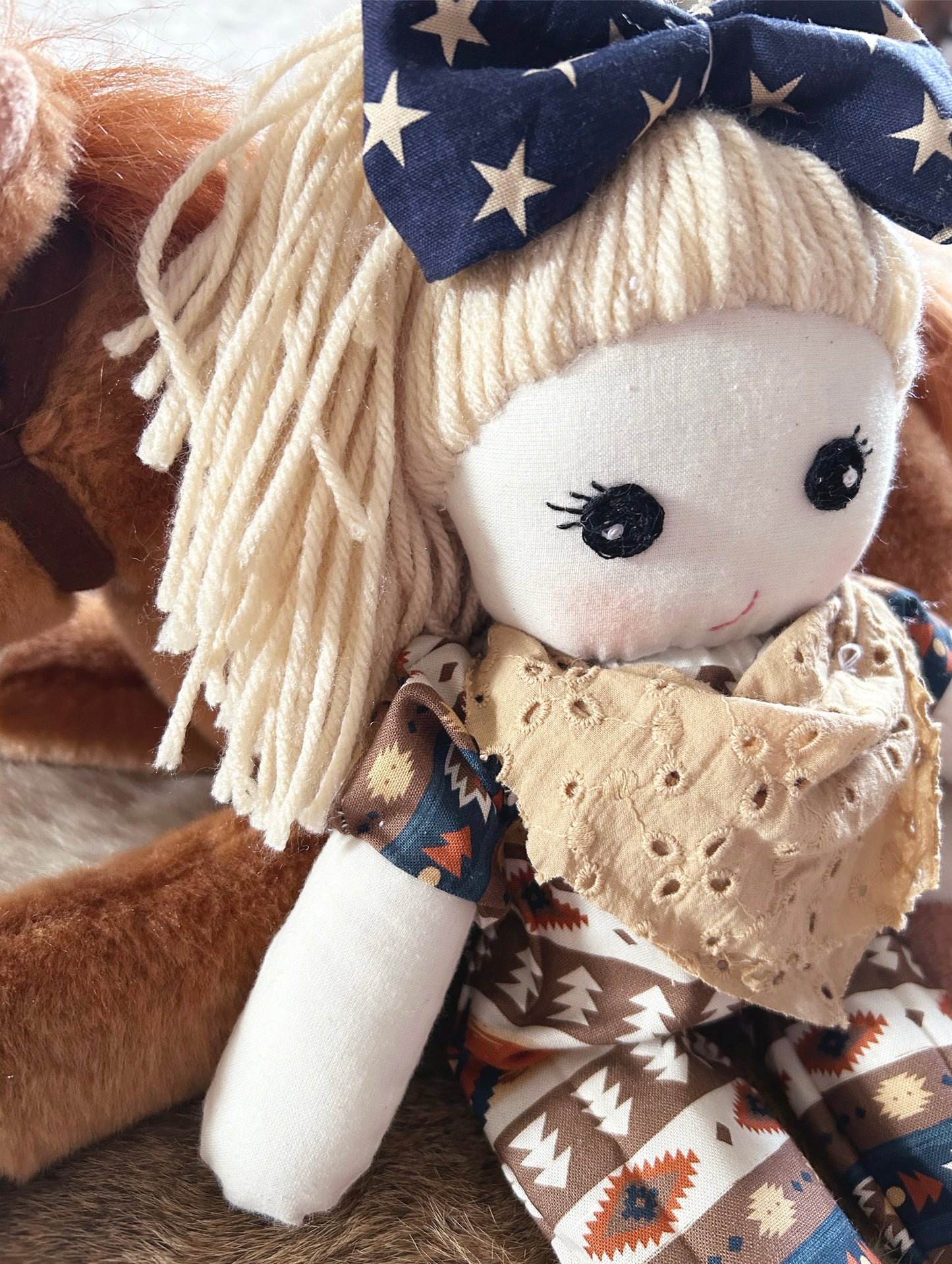 Handmade Cowgirl Baby Doll