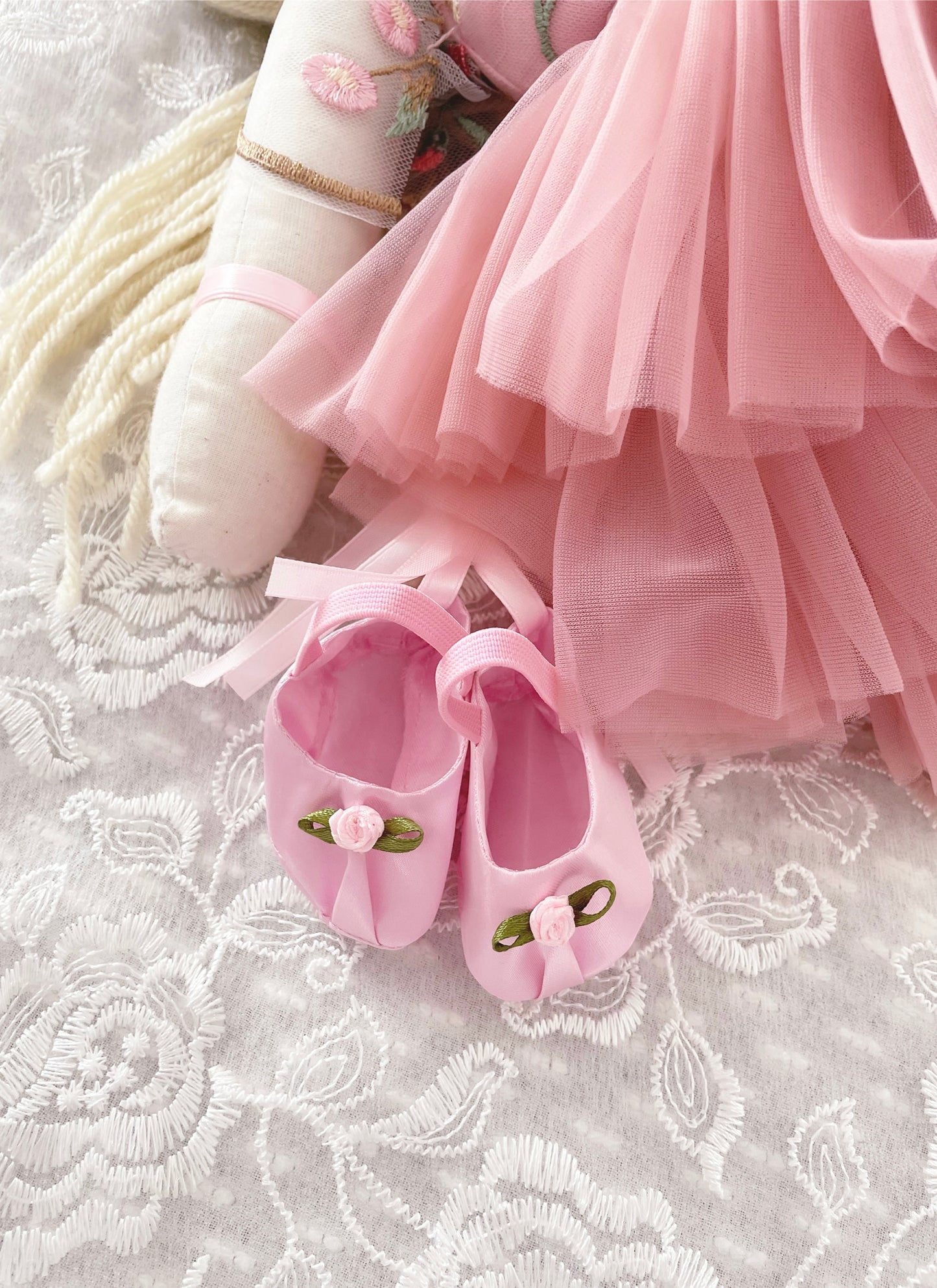 Floral spring Ballerina heirloom doll