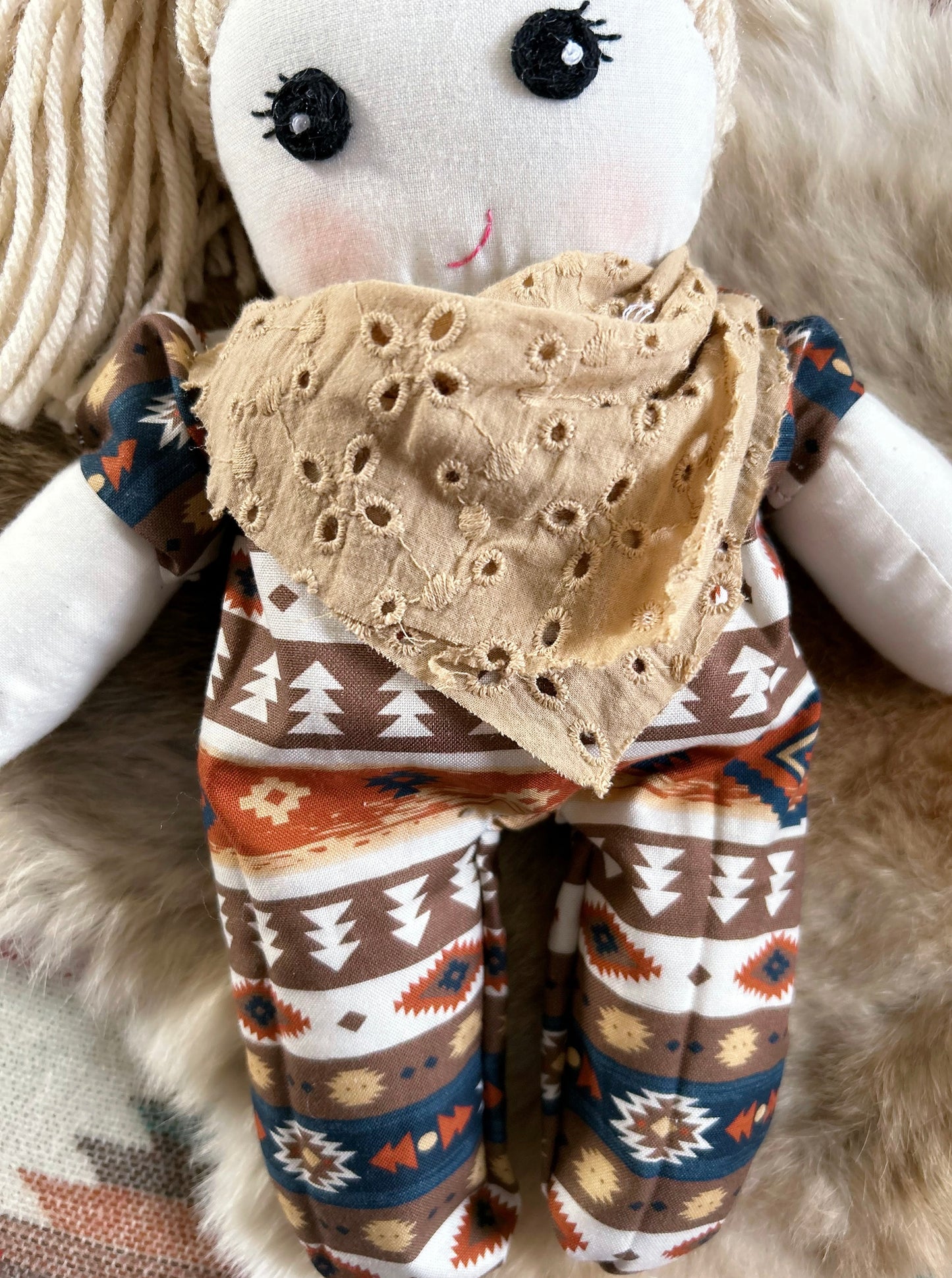 Handmade Cowgirl Baby Doll
