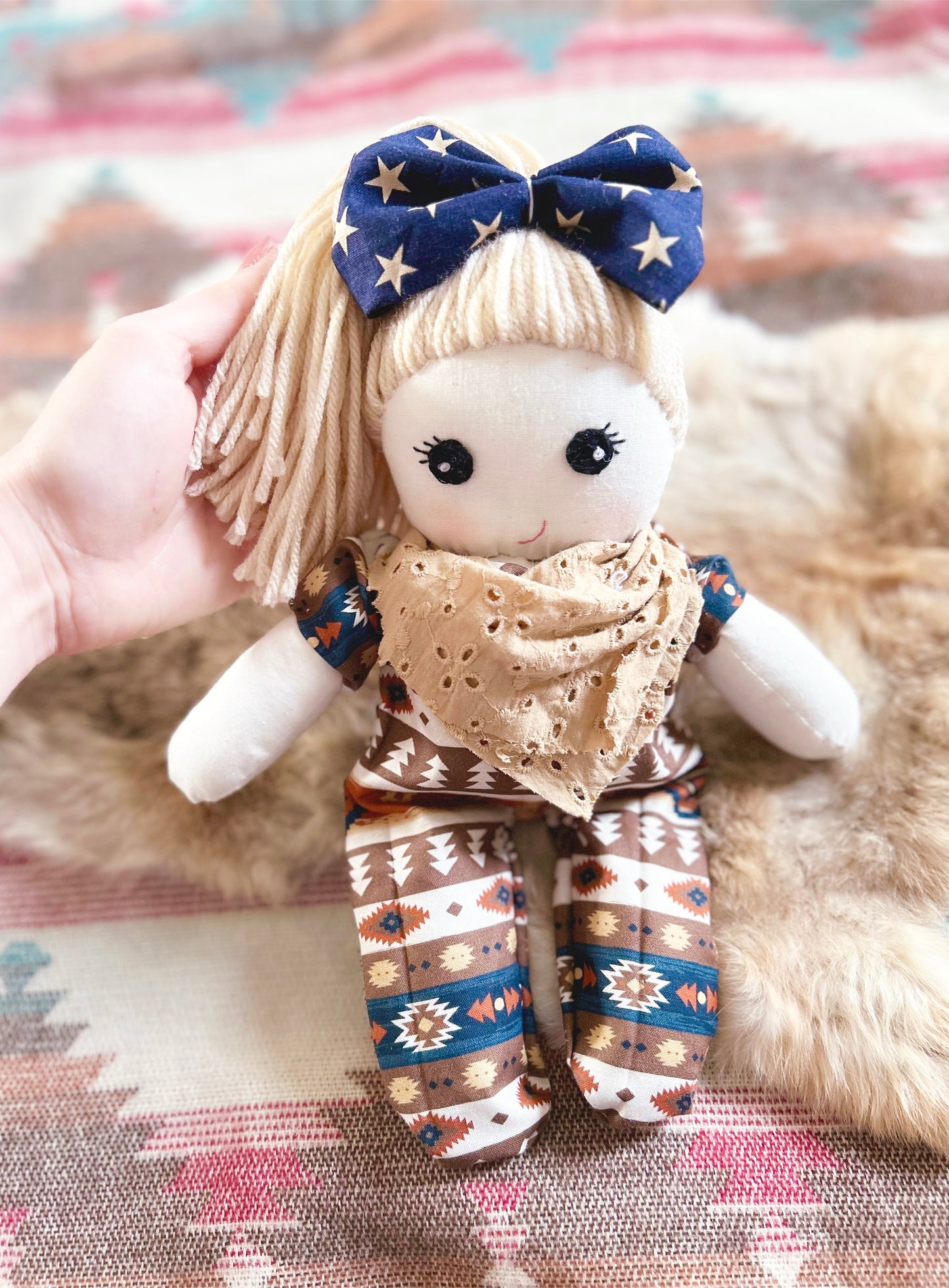 Handmade Cowgirl Baby Doll
