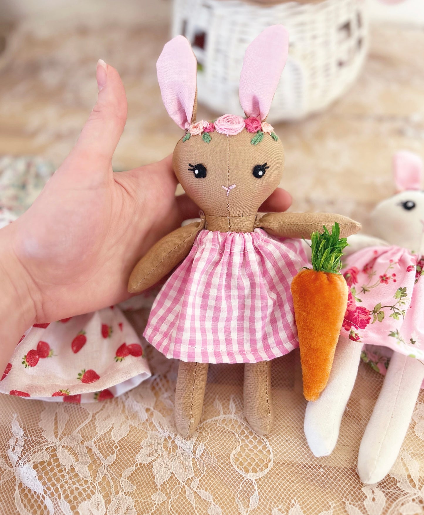 Handmade Baby Bunny Play Set š°