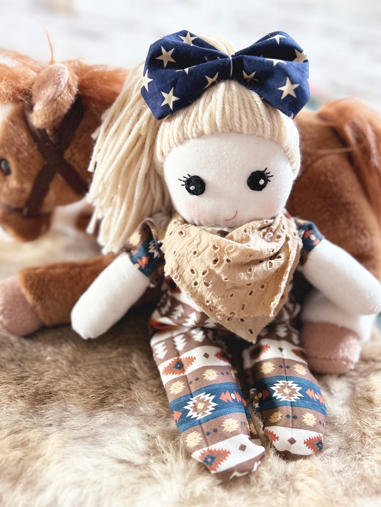 Handmade Cowgirl Baby Doll
