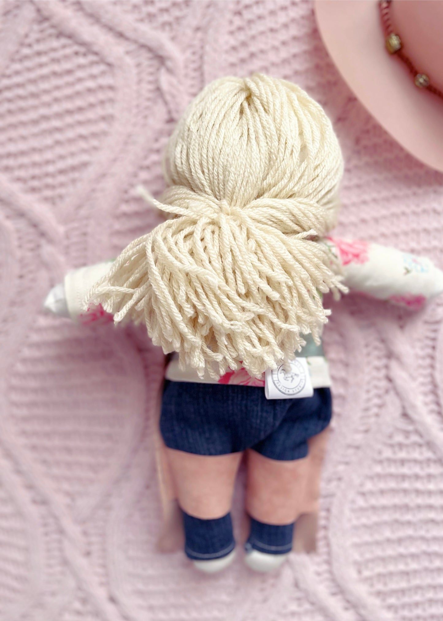 Vintage rose cowgirl doll, handmade heirloom doll