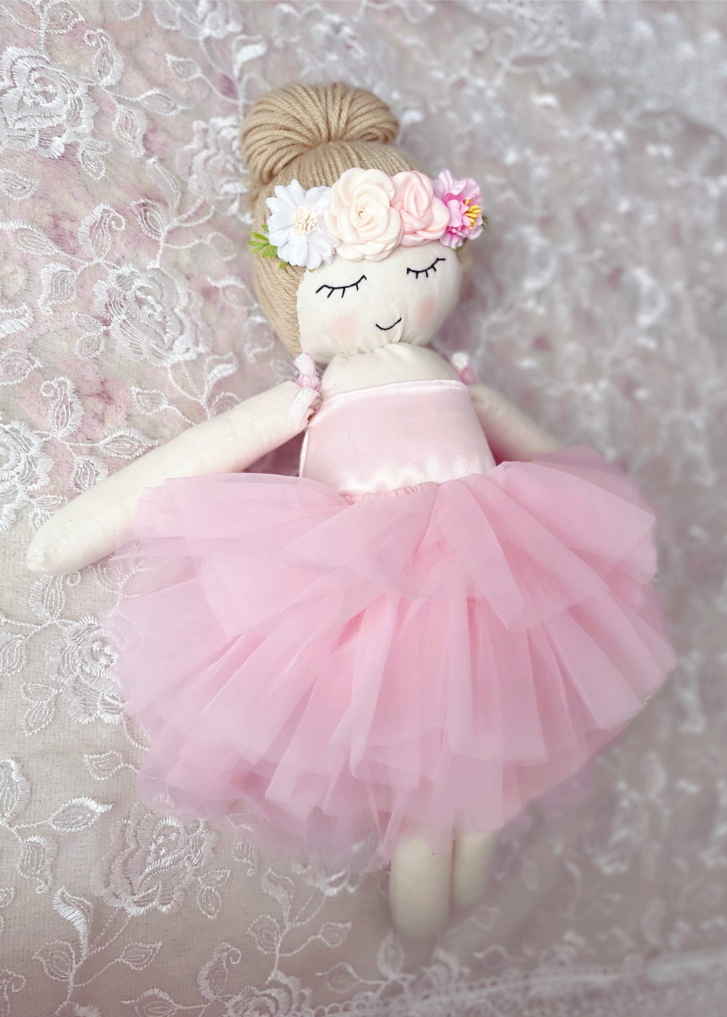 Anna Ballerina Doll, Handmade Doll, Heirloom Doll, Cloth Doll, Rag Doll, First Doll, Ballet Girl