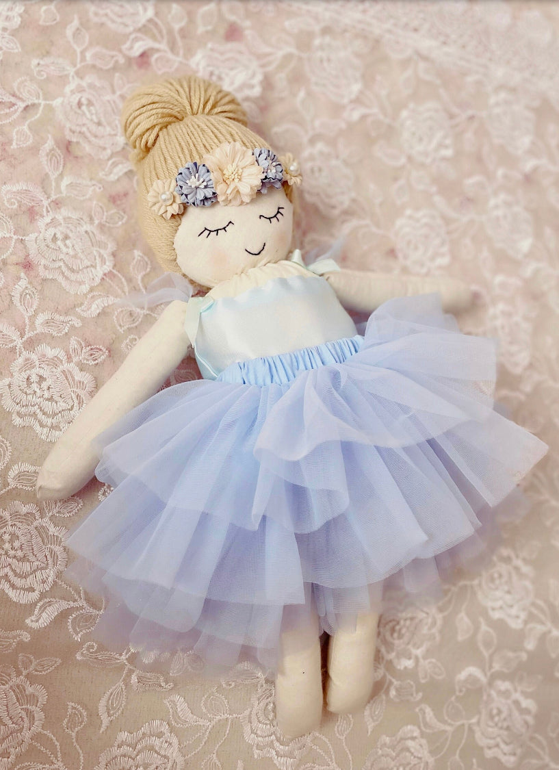 Arabella Ballerina Doll, Handmade Doll, Heirloom Doll, First Doll, Rag Doll, Ballet Girl