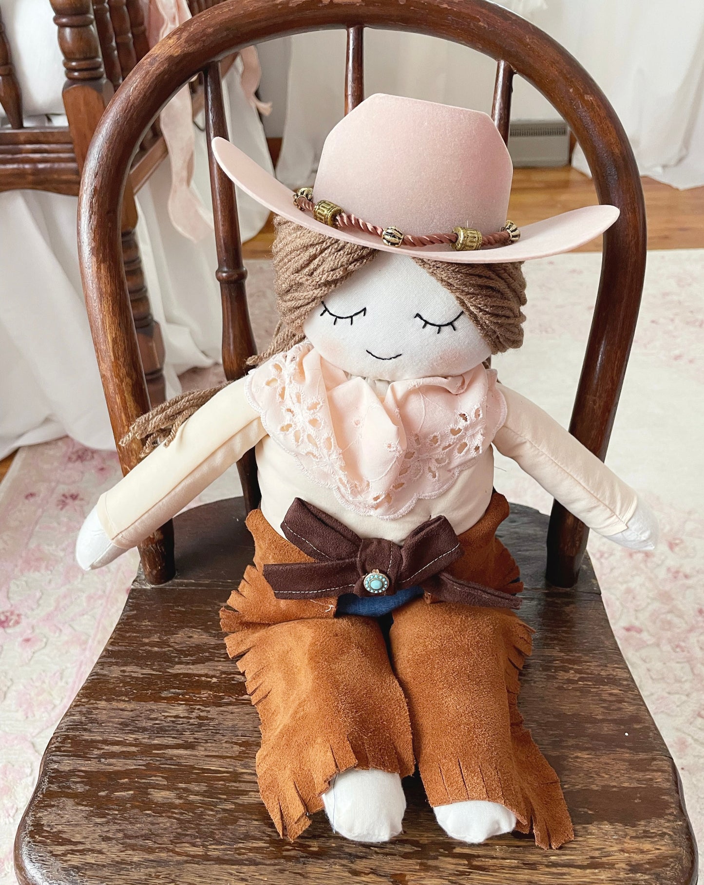 PREORDER Jessie Cowgirl Doll, Heirloom Doll, Western Doll, Cowboy Doll, Rodeo Doll, Handmade Doll, Rag Doll