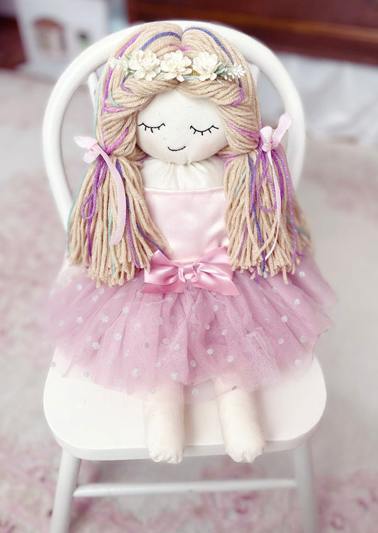 Aerie Fairy Doll, Heirloom Doll, Handmade Doll, First Doll, Cloth Doll, Rag Doll, Fairy Dolls