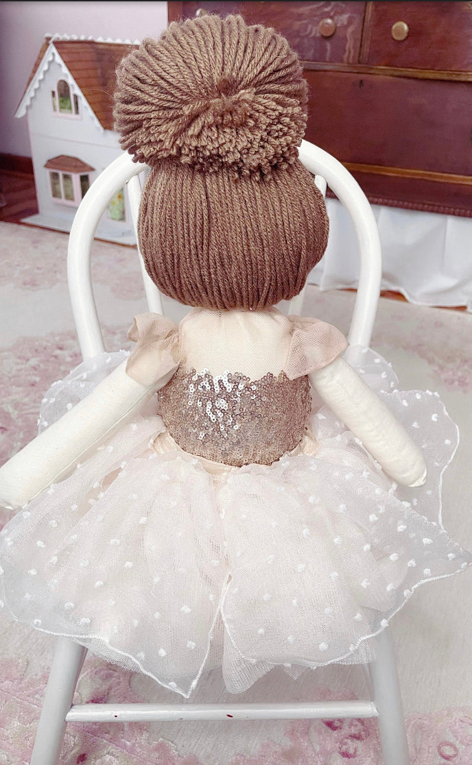 Giselle Ballerina Doll, Heirloom Doll, Handmade Doll, Dancing Doll, Ballet Girl, First Doll, Ballerina Toys