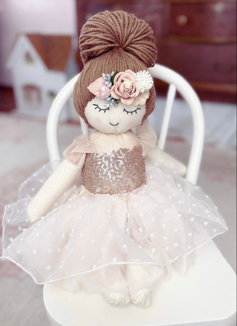 Giselle Ballerina Doll, Heirloom Doll, Handmade Doll, Dancing Doll, Ballet Girl, First Doll, Ballerina Toys