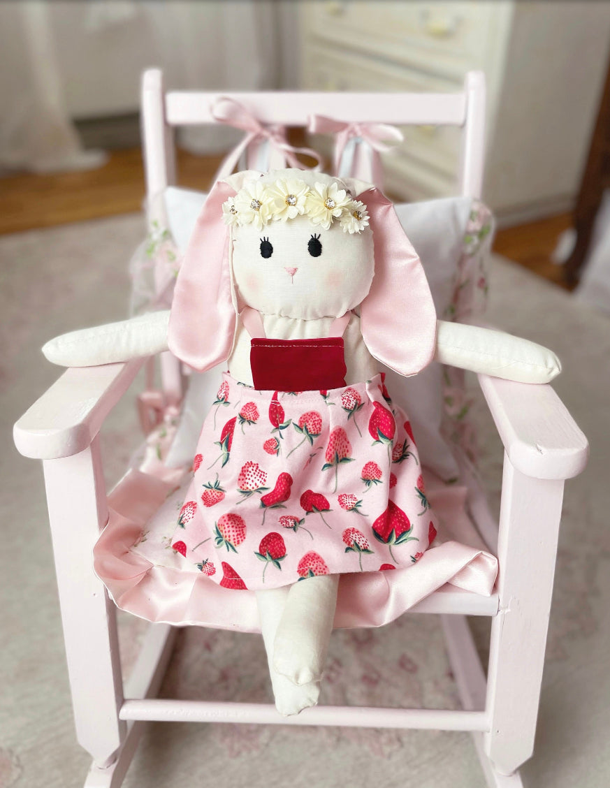 Bella Bunny Doll, Rabbit Doll, Stuffed Rabbit, Vintage Bunny Doll, Heirloom Doll, First Doll, Rag Doll, Cloth Doll, Handmade Doll, Stuffed Bunny, Plushie