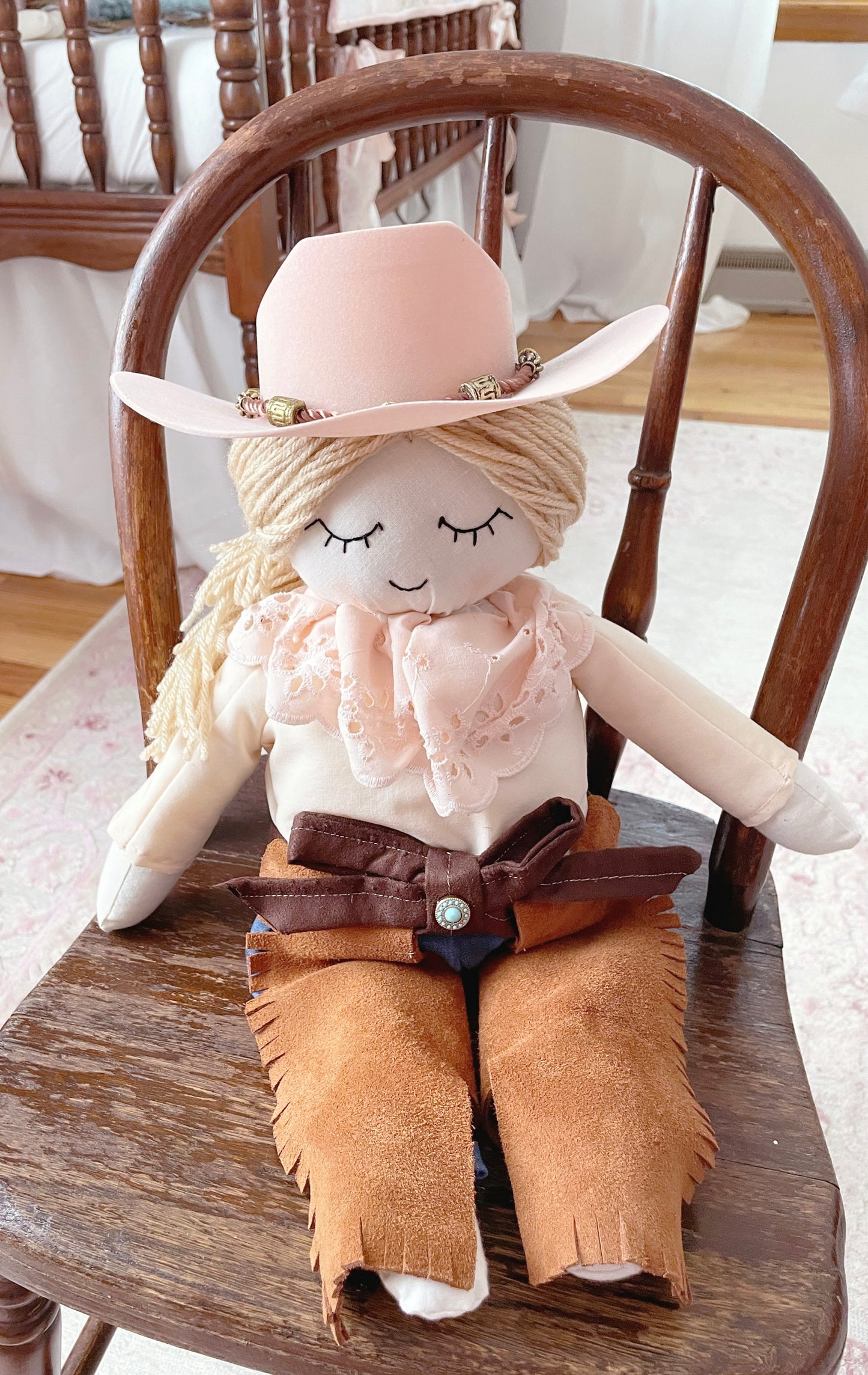 PREORDER Jessie Cowgirl Doll, Heirloom Doll, Western Doll, Cowboy Doll, Rodeo Doll, Handmade Doll, Rag Doll