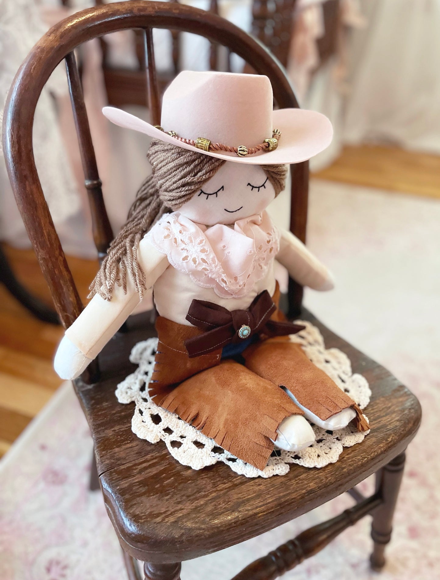 PREORDER Jessie Cowgirl Doll, Heirloom Doll, Western Doll, Cowboy Doll, Rodeo Doll, Handmade Doll, Rag Doll