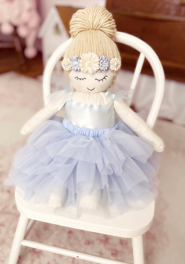 Arabella Ballerina Doll, Handmade Doll, Heirloom Doll, First Doll, Rag Doll, Ballet Girl